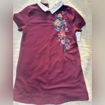 Nordstrom Mine Dress Mini Shift Embroidered Floral Collar Short Sleeve Navy Photo 2