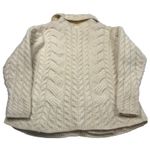 Carraig Donn Aran Sweater Size M/L Ireland Wool Fisherman Cable Knit Vintage Size M Photo 1