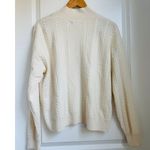 NAADAM Cashmere Turtleneck Sweater Large Cable Knit‎ Cream Cozy Warm Photo 2