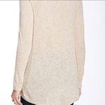 Harlowe $ Graham Harlowe & Graham Tan/Cream Light Weight Long Sleeve Sweater Size Extra Small Photo 1