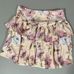 Pastel Pink Flowers Floral Fairy Mini Skirt Size S 🌷 Photo 2