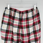 Old Navy women's flannel pajama joggers large tartan plaid holiday red white NEW Photo 3