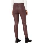 Kut From The Kloth  Mia High Rise Skinny Wet Look Bordeaux Jeans 14 NWT Photo 8