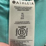 Athleta  Accelerate 7/8 Tights, Turquoise Leggings, Size XL Photo 4