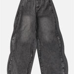 NEV Deconstructing Wave Shaped Jeans NWT Size 28 Gray Photo 0