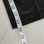 Madewell  x Aimee Song Slim Tapered Fairbanks Pants in Faux Leather Black Size 10 Photo 14