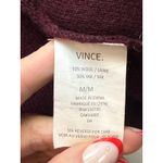 Vince Cowl Neck Button Detail Wool Yak Blend Sweater Burgundy Oversized Luxury M Photo 3