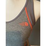 The North Face  Womens Tank‎ Small Gray Orange Racerback Flash Dry Workout Top Photo 4