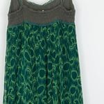 Free People  Womens Silk Tiered Maxi Dress Size 8 Green Sleeveless Boho Fairy Photo 8