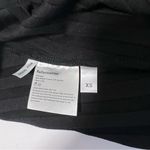 Reformation  Sz XS Libra Ribbed Knit Dress Long Sleeve Black Photo 3