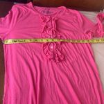 CHAPS  Pink Long Sleeve Ruffle Night Gown Size Small Photo 8