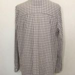 Lafayette 148  linen Button Down Shirt Gingham Plaid Size M Photo 5