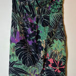 Edme & Esyllte Tropical Floral Strapless Sweetheart Neckline Mini Dress Size 4 Black Photo 0
