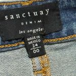 Sanctuary Blue Denim Midi Skirt with slid on front and side Y2K style Women 00 Photo 8