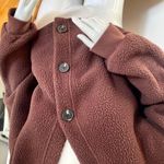Madewell Brown Fleece Cardigan Photo 4