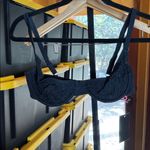 South Beach NWT  x Miss Molly Black Textured Underwire Bikini Top Size US 8 Photo 3