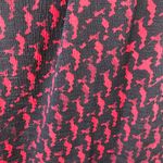 Worthington Black Red Abstract Print High Neck Sleeveless Velvet Tie Blouse Top Photo 4