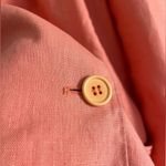Bagatelle Coral Linen Blend Blazer Womens M, Button Front Lightweight Jacket Orange Size L Photo 5