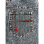 Goddess Trends Womens Maxi Denim Pencil Skirt Red Stitching Size 14 Western Blue Photo 13