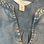 Time And Tru  Size Small Chambray Dress with Adjustable Waist Photo 2