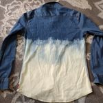 Wrangler  indigo denim shirt bleach dye ombre Photo 1