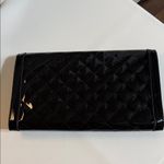 Urban Expression Urban Expressions Vegan Glossy Black Quilted Clutch Gold Snack Chain Strap Photo 1