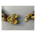 Vintage Vogue Necklace Clip On Earring Set Gold Tone Beaded Beachy Coastal Photo 9