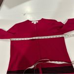 Jones New York 100% Wool Pink Red Long Sleeve Button Cardigan Size M Photo 8