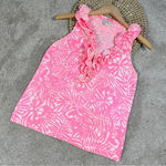 Kate Spade New York Bonnie Botanical Pink Top Blouse Sleeveless Size 4 Photo 0