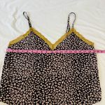 Victoria's Secret Victoria’s Secret Lace Trim Tank Top Cami Pink Leopard Gold Polka Dot Sexy Sleep Photo 5
