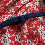 Band of Gypsies Paisley Floral Red White And Blue Romper Photo 9