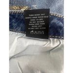 Poetic Justice Shaw Boyfriend Women Straight Jeans 30/32 Blue Stretch Studded Photo 12