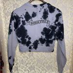 Ed Hardy NWOT Black and White Graphic Sweatshirt crop panther born free small Photo 8