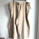 Old Navy NWT Womens Pants Tan Pull On Wide Leg Pockets 100% Cotton Plus Size 4X Photo 0