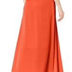 BCBG Maxazria Satin Maxi Wrap Skirt Poppy Red XXS size 2 Photo 2