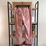 Ann Taylor High-Rise Pink Jacquard Ankle Woven Career Dress Pant Trouser, 12 Photo 4