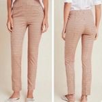 Anthropologie  The Essential Slim Pants Plaid Zipper Button Side Front Pockets 2 Photo 1