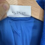 Akris Punto Womens Wool Blazer Jacket Size 2 Royal Blue Cropped Designer Chic Photo 2