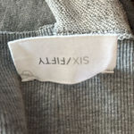 Six Fifty Women’s Cold Shoulder Mock Turtleneck Grey Sweatshirt Gray Size M Photo 7