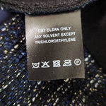  Metallic Navy Tweed Top Size Small NWOT Ava Dressy Tweed Blouse Photo 8