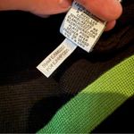 Eliza J  Striped Knit Sweater‎ Dress Women’s Size Medium Green Black Pockets Photo 4