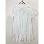 J.Crew  Tall Delilah Dress Cotton Poplin Puff Sleeve Minimalist White Medium NWT Photo 10