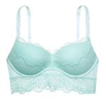 Victoria's Secret  PINK Mint Lace Push-up Lace Bralette Photo 2