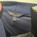 Massimo Dutti  Women's Navy Blue Open Front Cardigan Size‎ L Photo 2