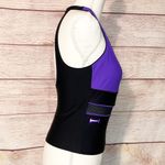 Speedo  Black and Purple High Neck Tankini Top Size 10 Photo 2
