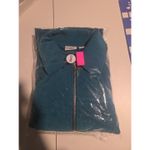 Cato Women's Blue Green Teal Suede Jacket Blazer 16W, Full Zip Coat, Winter Photo 5