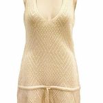 Forever 21 Open Knit V-neck Metallic Top Size S Photo 0