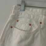 Edwin Women's Hana Classic Straight Crop Denim Jean White Noise 30 New with Flaw Photo 2