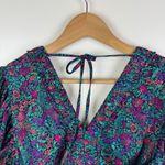 Summersalt The Silky Luxe Ruffled Romper Sz Small Floral Cover Up Beachy Resort Photo 5