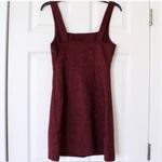 Urban Outfitters  Hallie Wine Colored Embroidered Square Neck A-line Mini Dress Photo 11